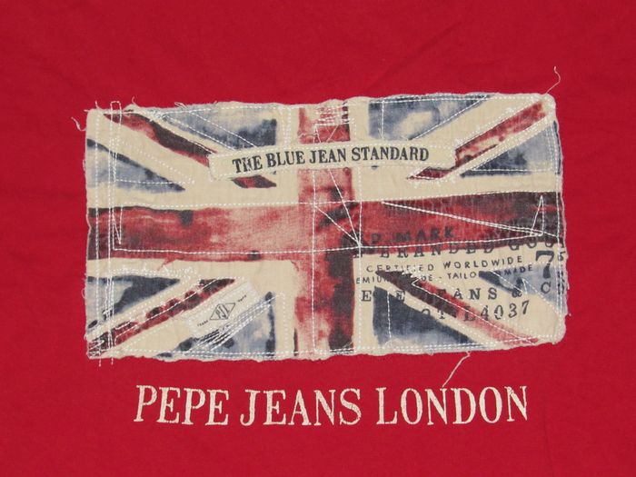 T-shirt Pepe Jeans London rouge - Taille S - photo numéro 3