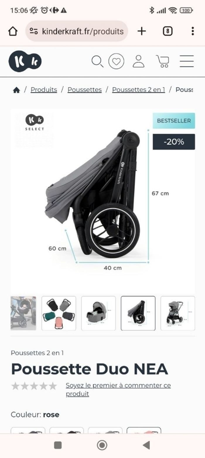 Poussette kinderkraft - photo numéro 5