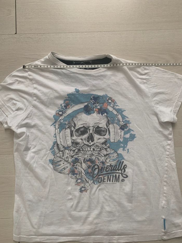 T-shirt manches courtes blanc, imprimé - photo numéro 2