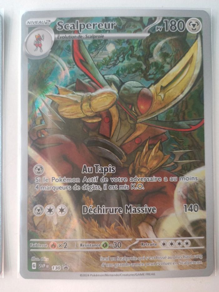 Lot de 3 cartes promo fable nébuleuse scalpereur (scalpion, scalproie et scalpereur) - photo numéro 2