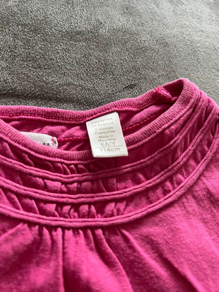 T-shirt fille rose - photo numéro 2