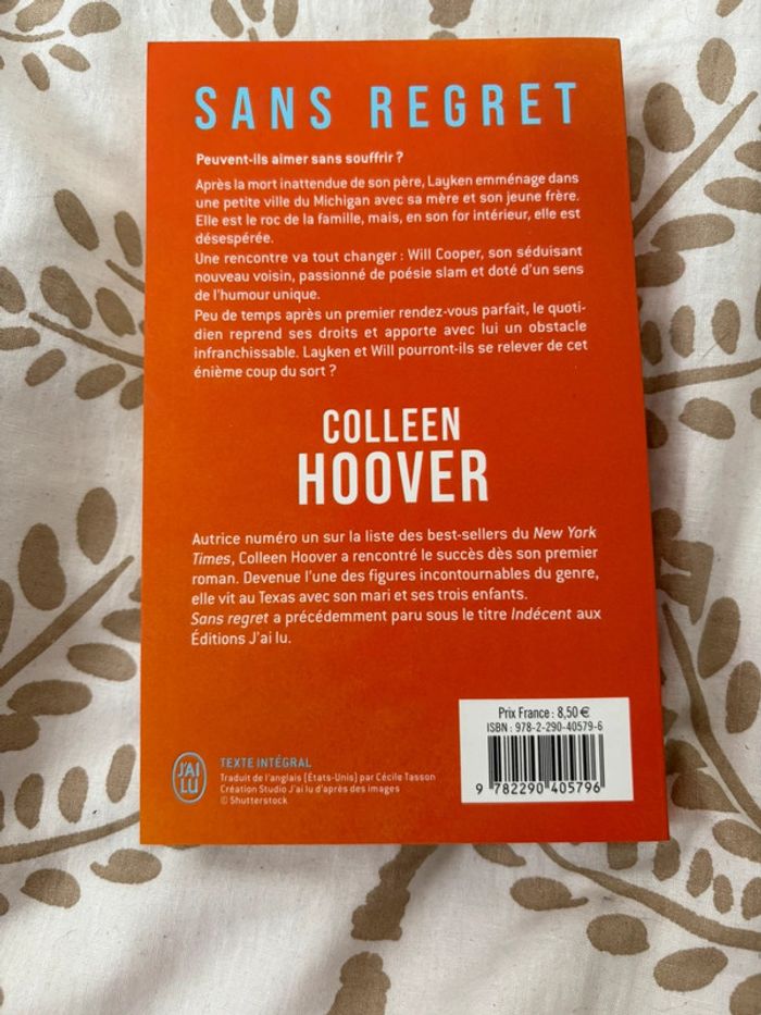 Sans regret - Colleen Hoover - photo numéro 3