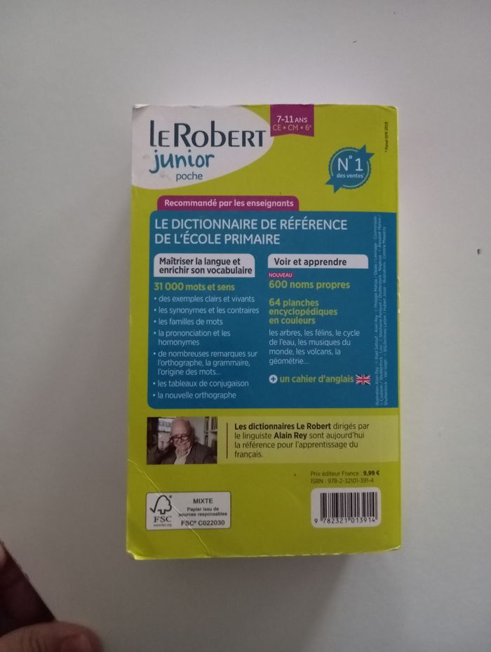 Dictionnaire le Robert junior 7- 11 ans - photo numéro 2