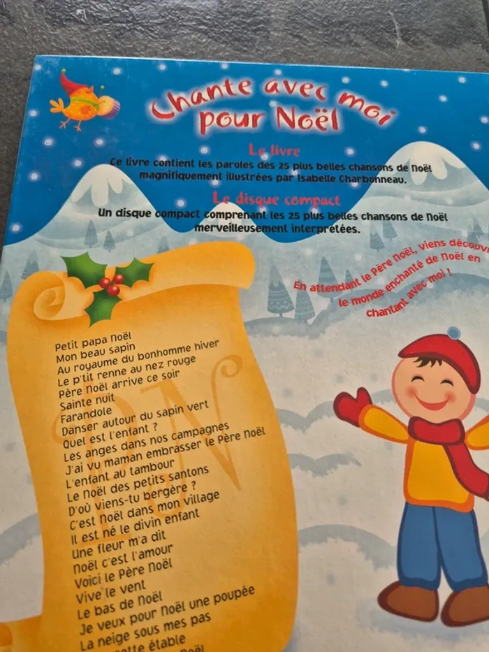 Livre avec CD de 25 chansons De Noël Illustrés - photo numéro 4