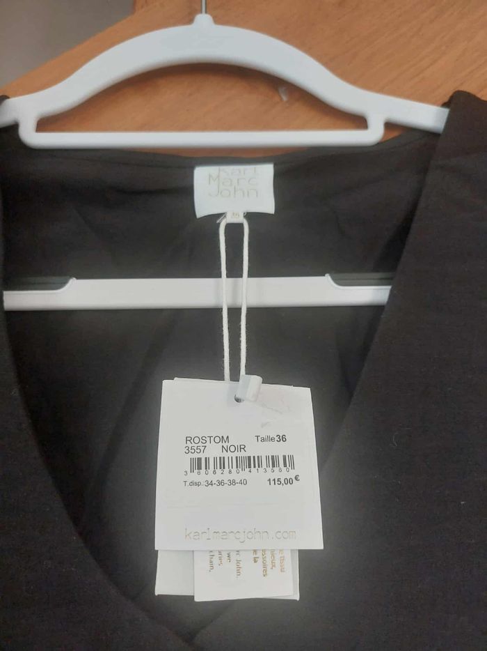 Robe noire chemise  neuve Karl Marc John - photo numéro 3
