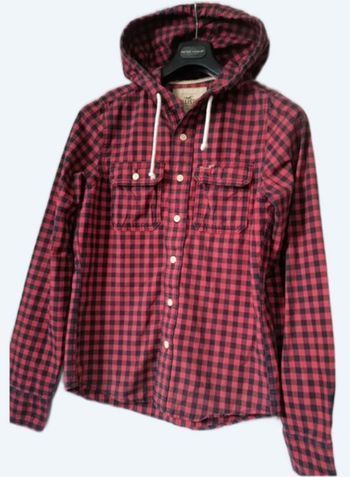 Chemise bûcheron à capuche S Hollister état neuf