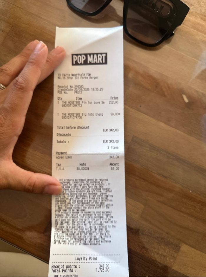 Pin for love lettre H Pop Mart Labubu The Monsters authentique neuf Blanc - photo numéro 5