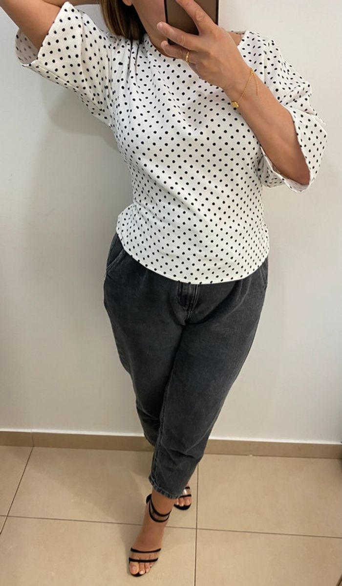 Blouse a pois Zara - photo numéro 3