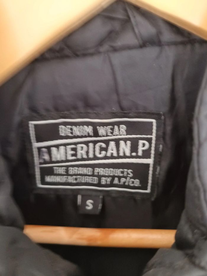 Blouson molletonné noir American.P taille S - photo numéro 2