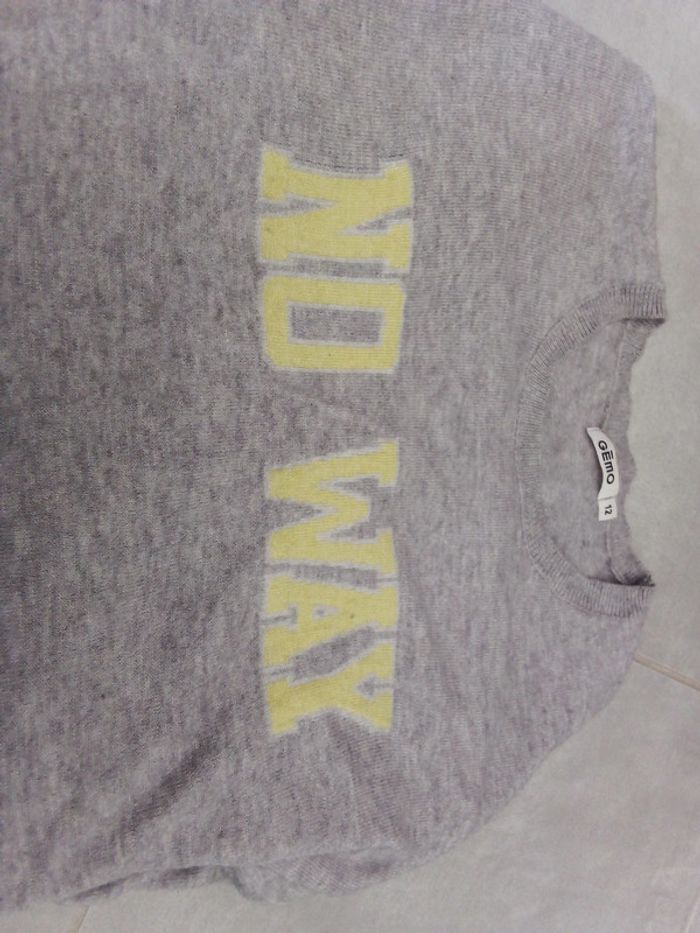 Pull gris - photo numéro 2