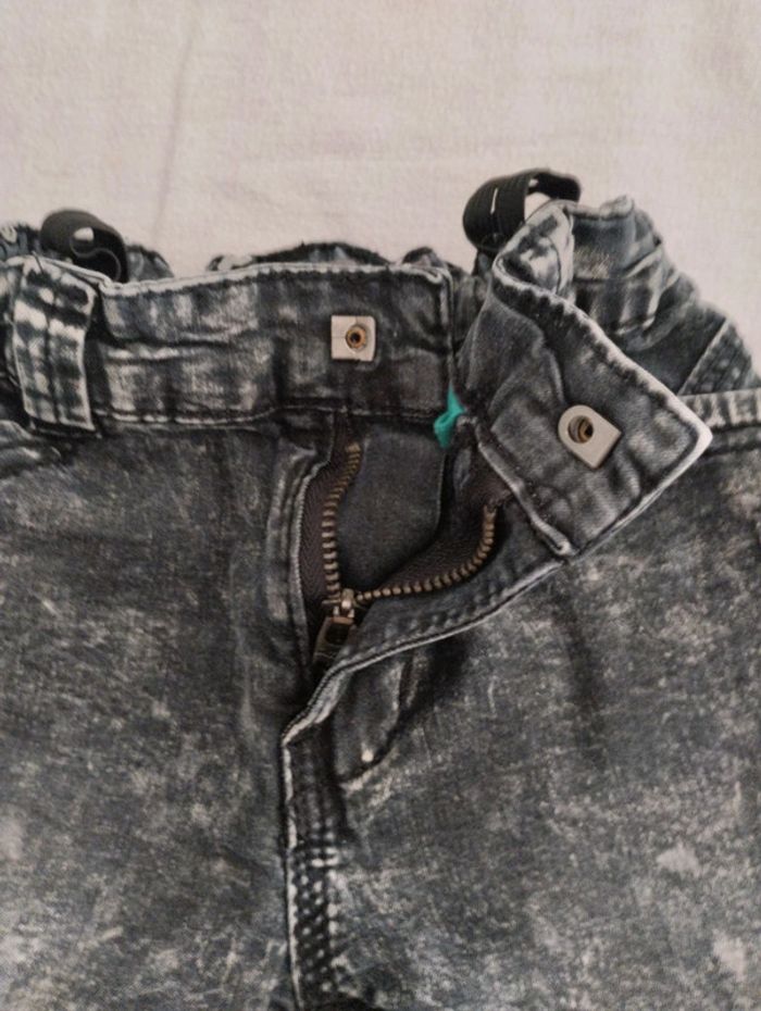 Short en jeans 👖 noir orchestra - photo numéro 3