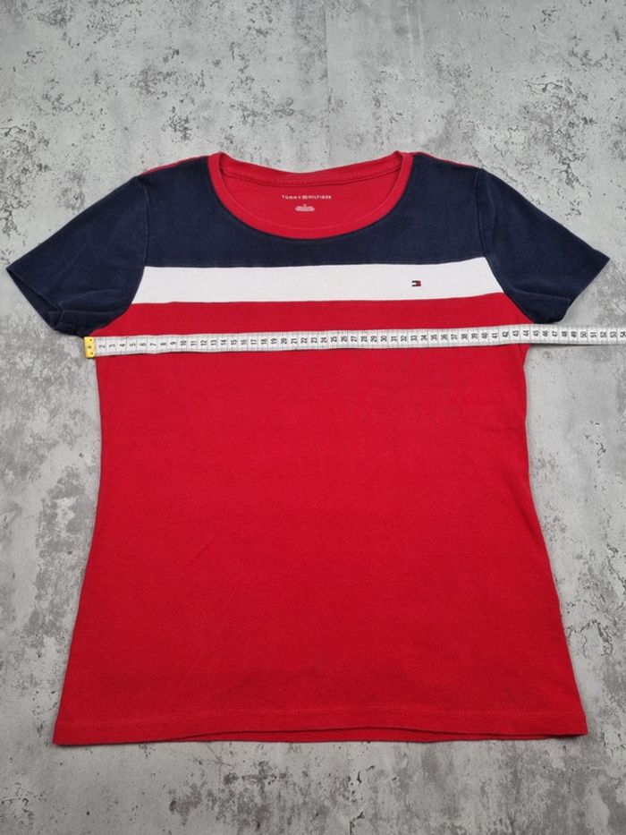 T-shirt Tommy Hilfiger rouge – Taille M Femme (mesures en photos) - photo numéro 6