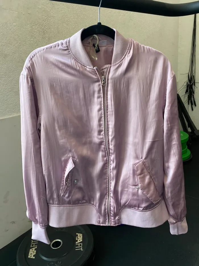 bomber satinée h&m divided taille 34 neuf - photo numéro 2
