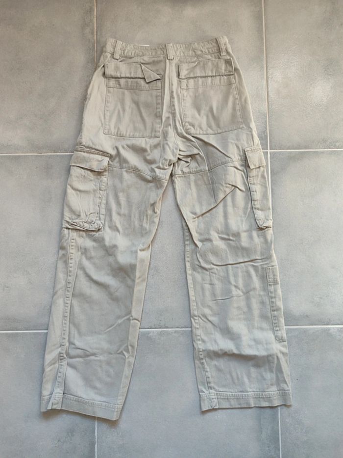 Cargo large H&M beige/crème taille S - photo numéro 2