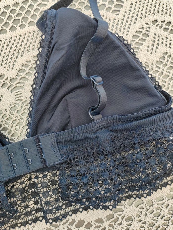 💙Soutien gorge bleu forme triangle 85B Kiabi - photo numéro 4