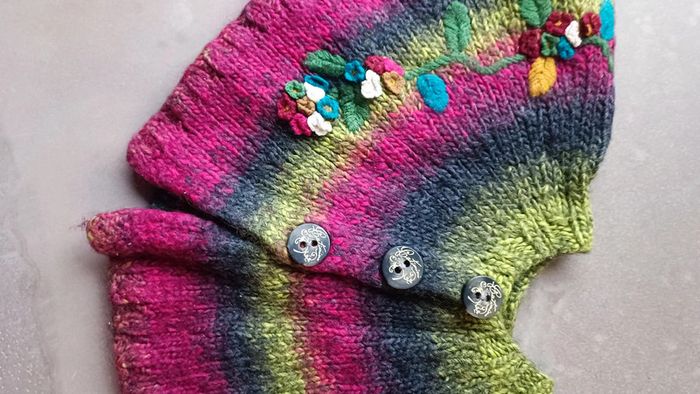 Cape laine /poncho 12 mois - photo numéro 2