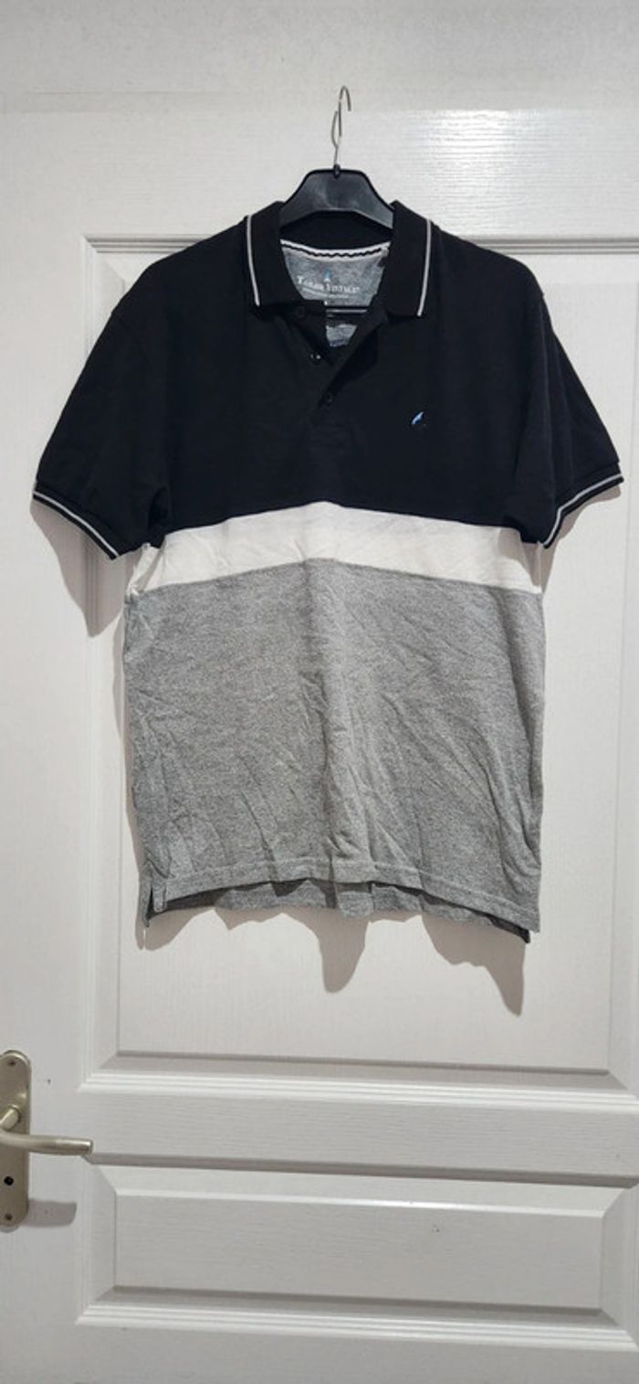 Polo noir gris - photo numéro 2