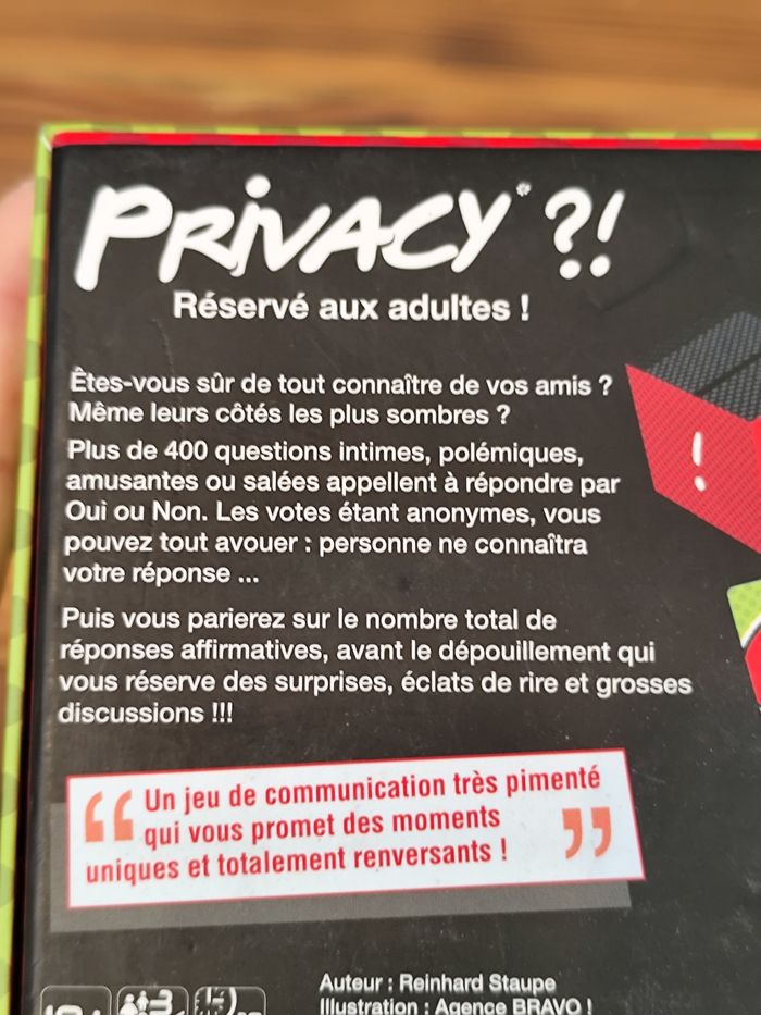 Jeu Société Privacy?! par GiGa Mic. - photo numéro 7