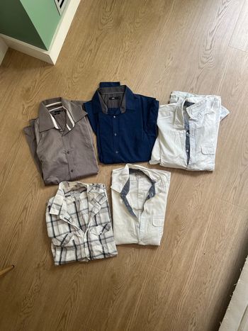 Vends lot de 5 chemises ( Jules celio) taille L / taille 4 (41/42) bon état