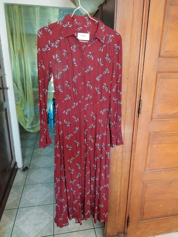 Robe Flore bordeaux Ba&sh XS/34 vintage