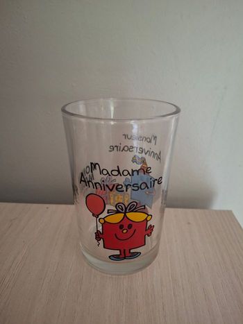 Verre monsieur/ madame anniversaire