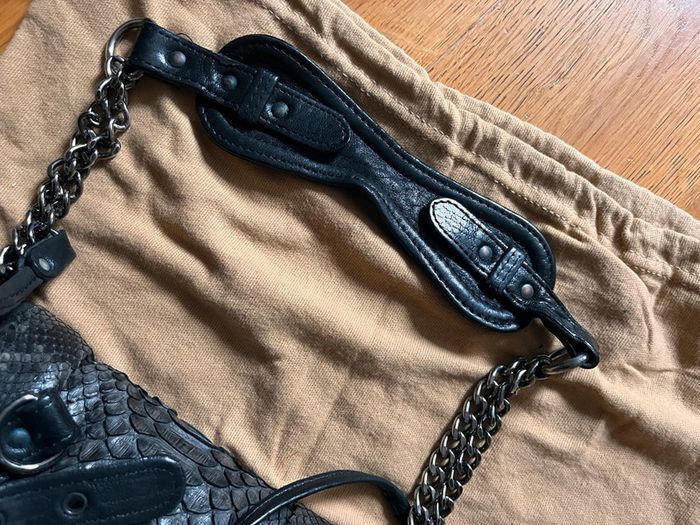 Sac Abaco cuir et python - photo numéro 6