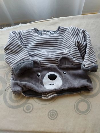 Gilet ouverture dos 3 mois