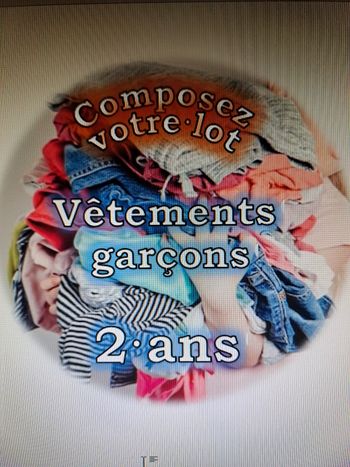 Lot vêtements garçon 2A - composez votre lot