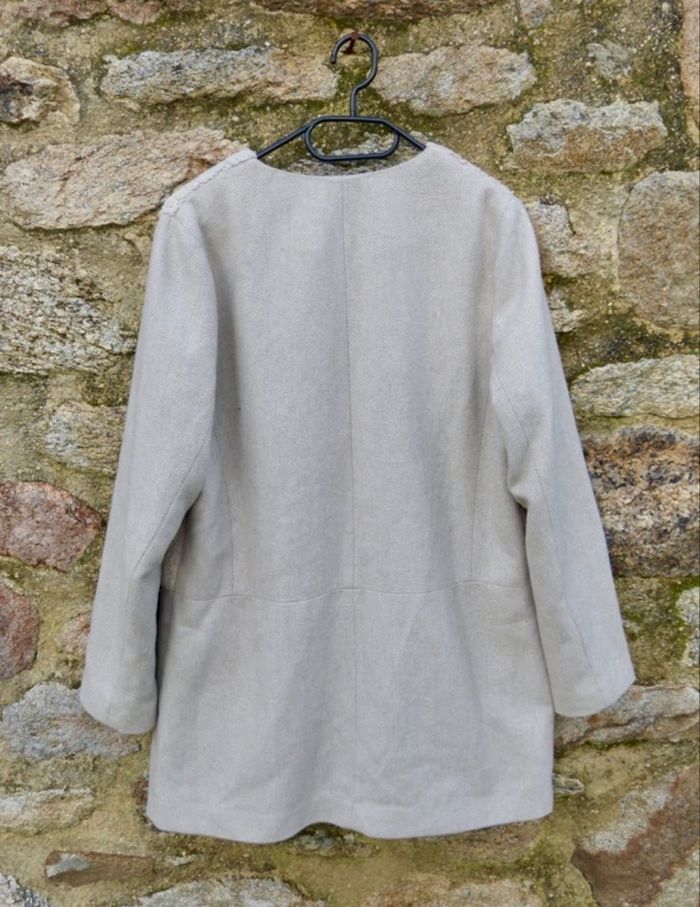 Beau manteau vintage crème - photo numéro 5