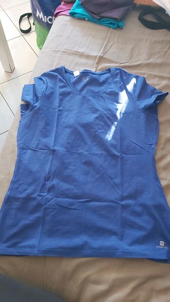 Tee shirt uni bleu