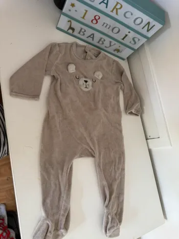 Pyjama velours 18 mois