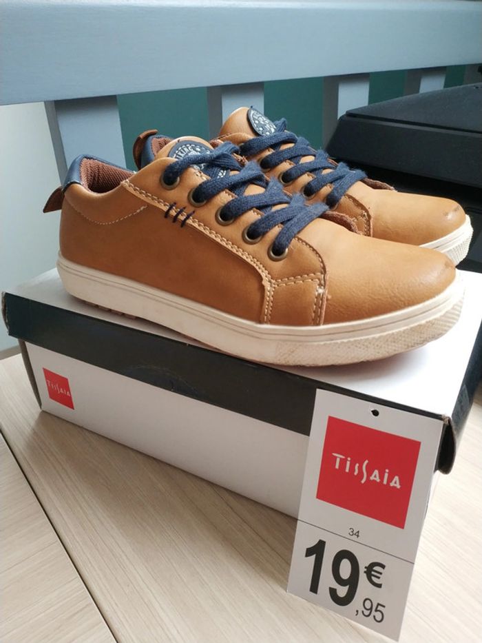 Sneakers basses garçon 34