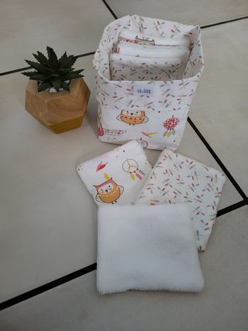 panier avec 7 lingettes