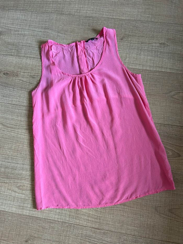 Top rose sans manches Caroll taille 36 jamais porté - photo numéro 12