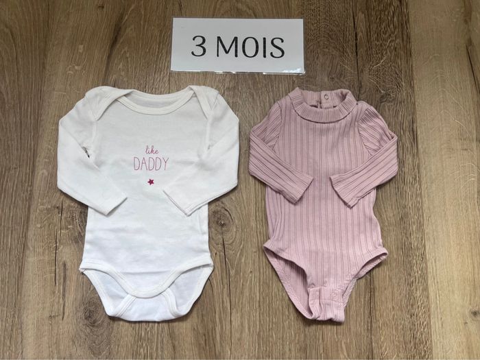 Lot 2 body Kiabi 3 mois