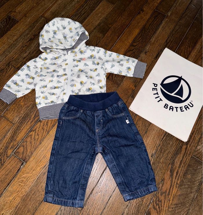 Ensemble petit bateau 3 mois