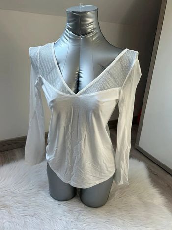 Haut blanc dentelle - Zara - taille S