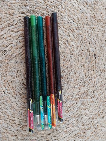 Lots stylos Hybrid Metallic à paillettes