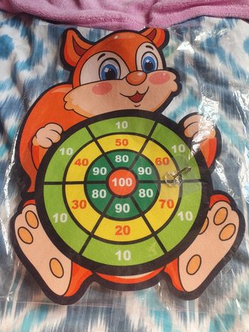 Jeu de cible avec balle agrippante écureuil neuf