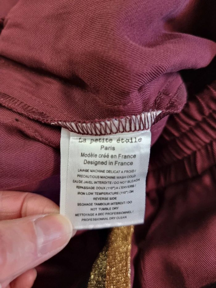 La Petite Etoile pantalon droit Snoop prune * Taille 3 * - photo numéro 8