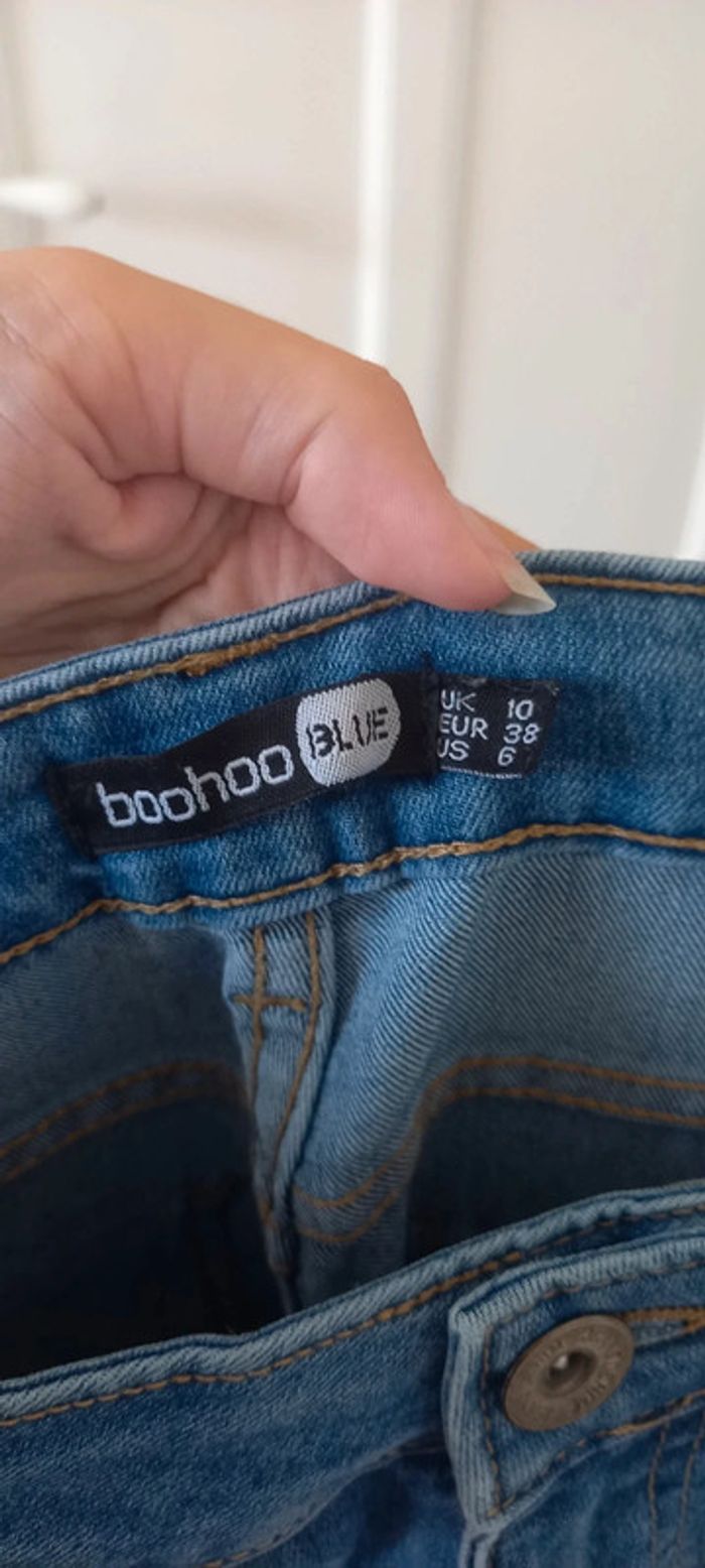 Jean bleu taille haute boohoo 38 - photo numéro 5