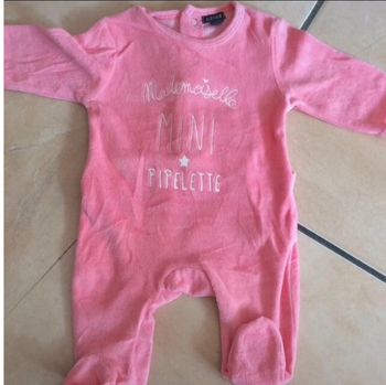 Pyjama, rose, 1 mois, Kiabi