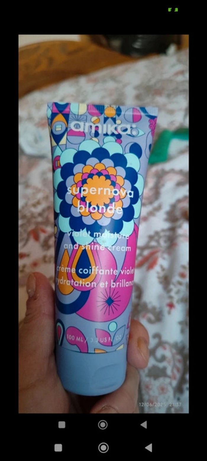 Amika Supernova Blonde Violet Moisture & Shine Cream 100 ml - photo numéro 8