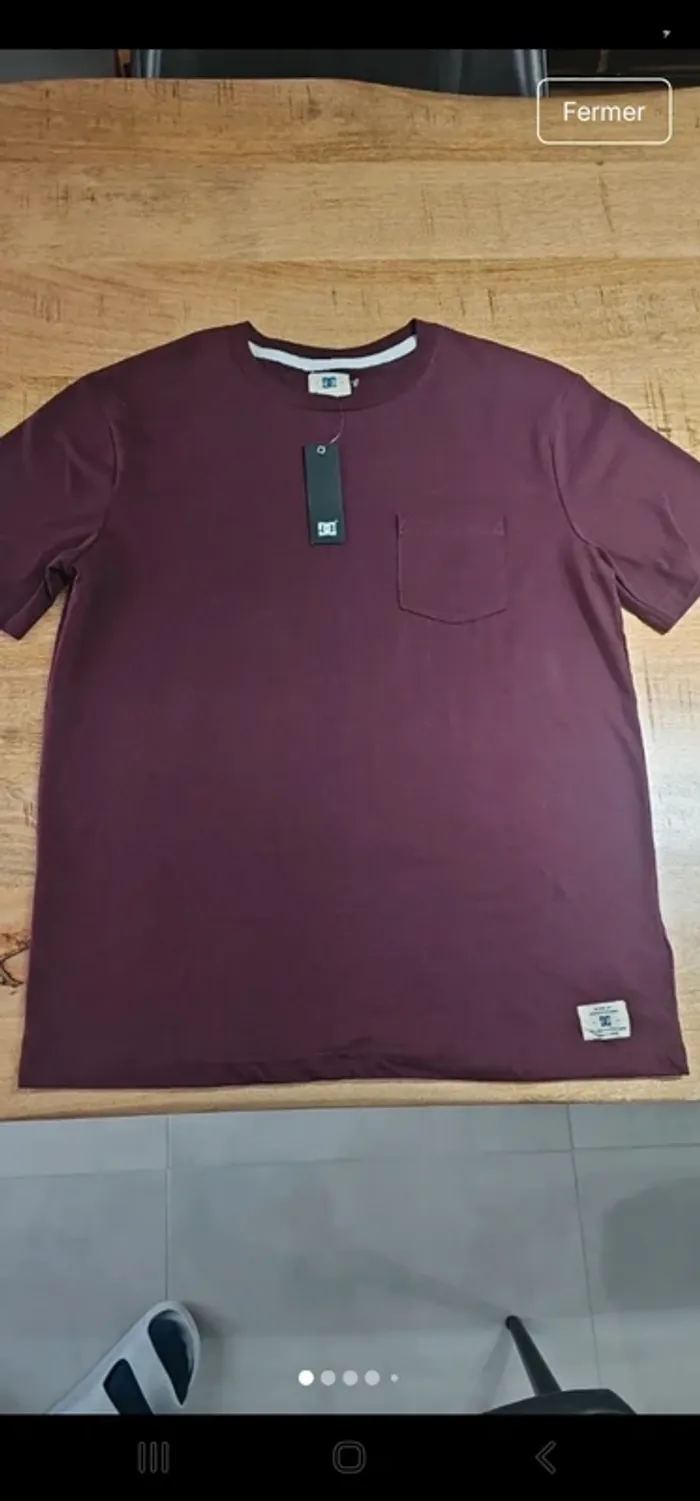 Tee shirt manches courtes DC shoes neuf avec etiquette taille S
