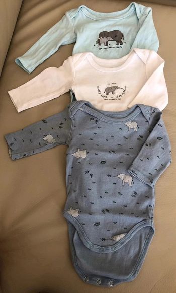 Lot 3 body manche longue