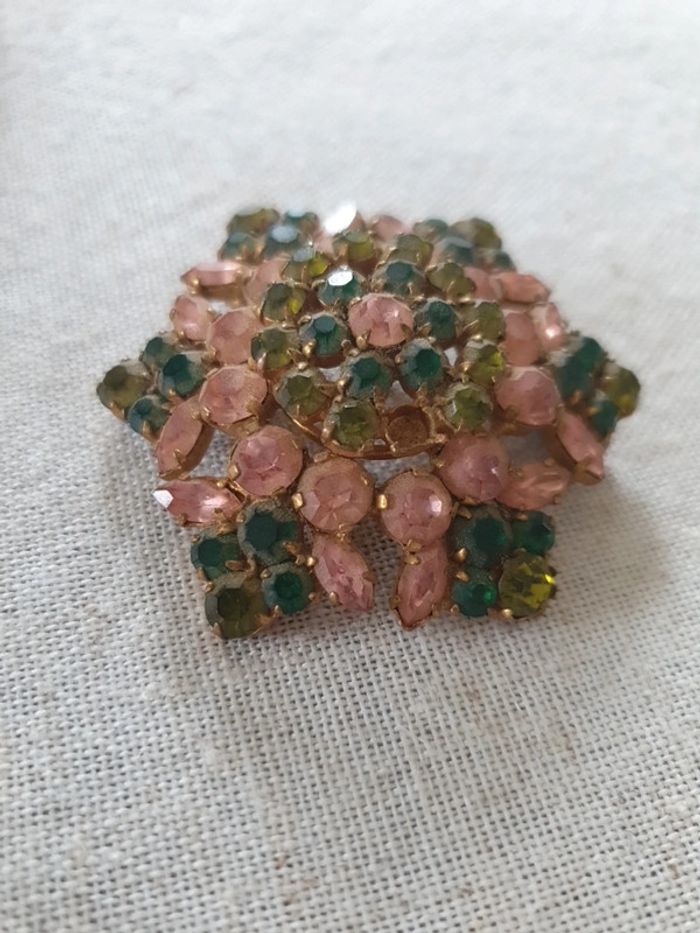 Broche ancienne strass - photo numéro 2