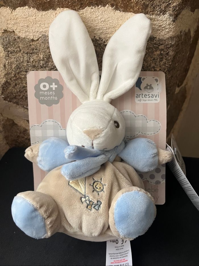 Doudou lapin Artesavi neuf - photo numéro 2