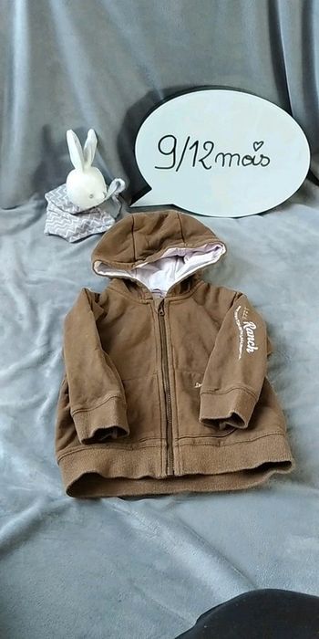 Blouson / Veste / Gilet zippé à capuche Mixte 9 / 12 mois H&M L.O.G.G 100% coton