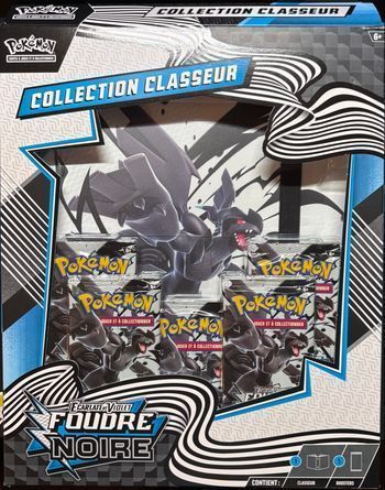 Coffret classeur foudre noire avec cartes