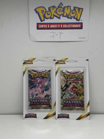 Lot de blisters carton Pokémon TCG – EB10 Astres Radieux (illustration palkia et Archéduc de Hisui)